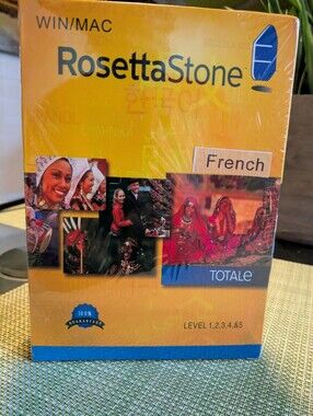 NWT Rosetta Stone French Box Set Levels 1, 2, 3, 4 & 5 Win/Mac NEW